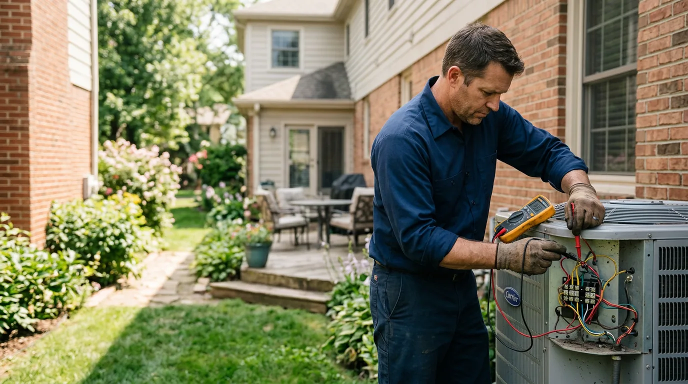 HVAC technician working near Morristown, SD